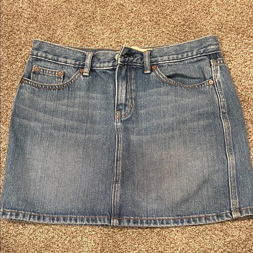 GAP Classic Blue Denim Mini Skirt